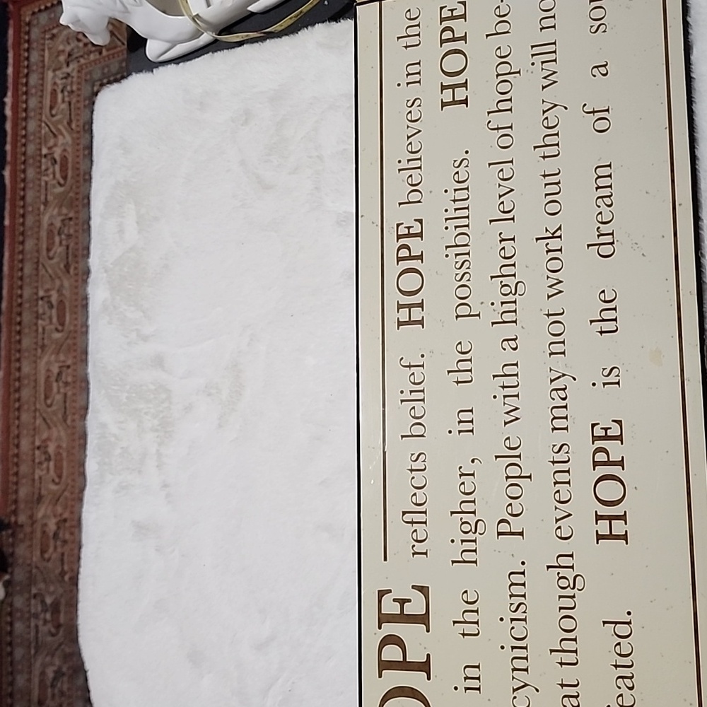 HOPE WALL PLAQUE.